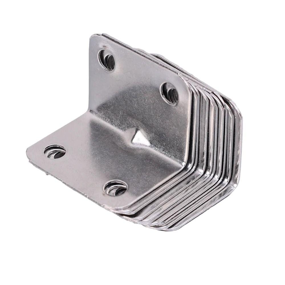 10Pcs Furniture Cabinet Partition Corner Brackets Home Connector Tools Fastener Hardware Corner Braces Universal Thickened