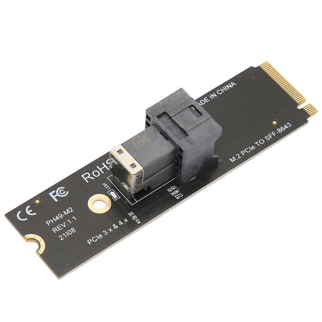 M.2 PCIE 4.0 To SFF8643 U2 Adapter M.2 NVME To SFF 8643 Adapter with SFF8643 To SFF8639 Adapter Cable