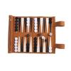 Backgammon Brädspel Bärbart Vikbart Schackbräde Utomhus Backgammon Set Strategispel för Bordsspel Hållbart