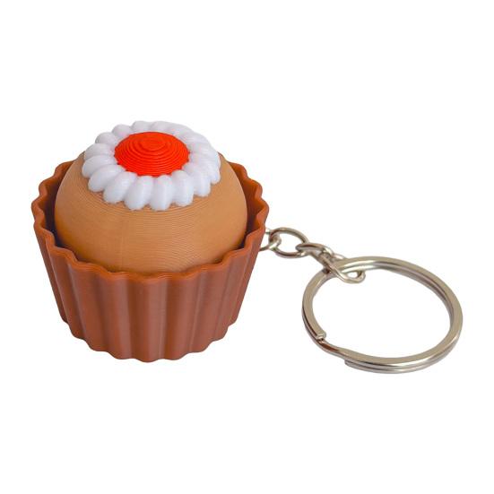 Schlüsselanhänger Anhänger Langsam Rückfedernd Simulierte Dessert-Optik 3D-Druck Textur Fingerspitzen-Spielzeug Realistischer Lebensmittel-Schlüsselanhänger