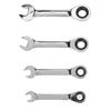 4pcs Short Ratcheting Wrench Set 72 Tooth 8mm 9mm 11mm 12mm Professional Short Wrench for Repair