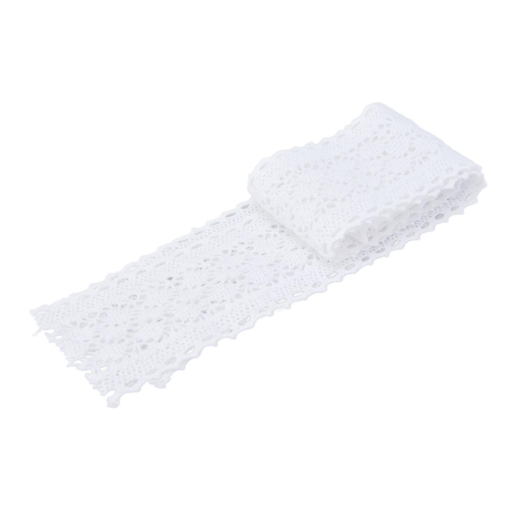 Lace Trim 10 Yard Exquisite Pattern Eco Friendly Durable Skin Friendly White Lace Ribbon for Wedding Party