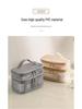 Large Capacity Double Layer Mesh Makeup & Toiletry Bag - Portable Travel Cosmetic Storage
