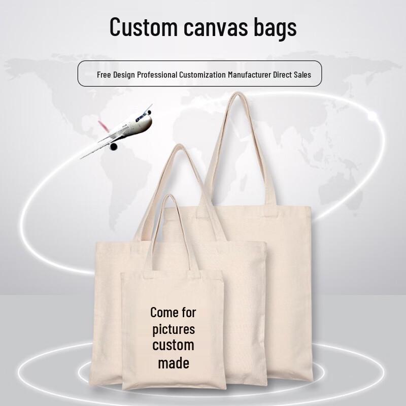 Yongli Плотная хлопковая холщовая сумка-тоут