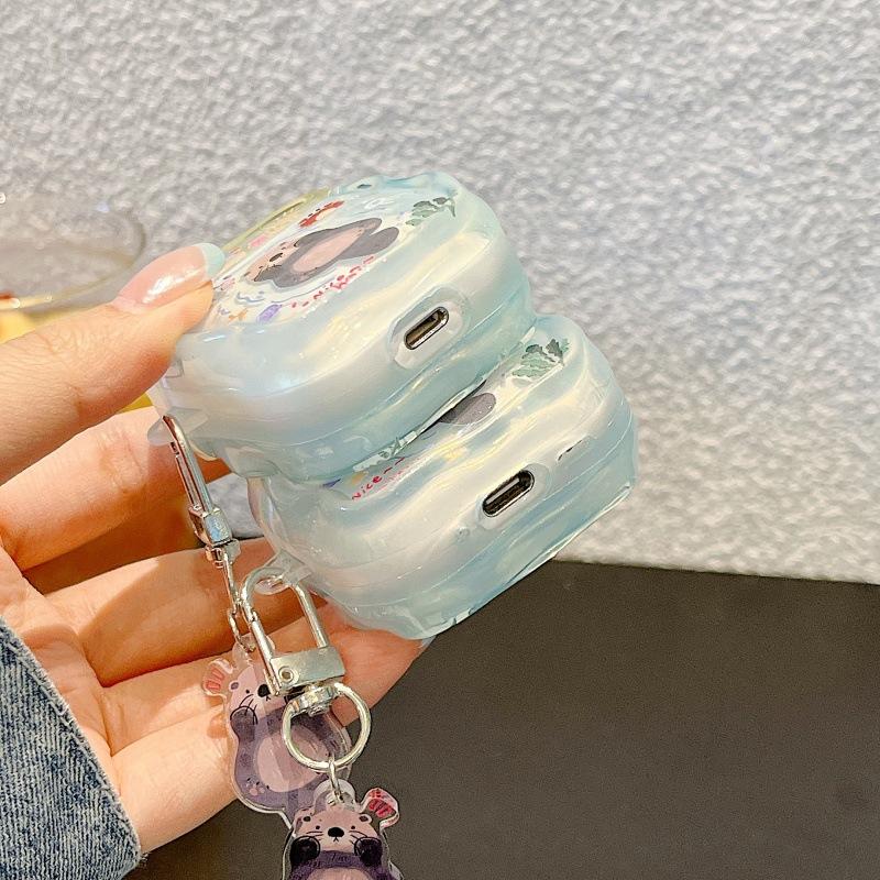 Summer cute cartoon otter AirPods 1 generation earphone case for Apple Bluetooth headset Pro1 generation 1