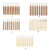 10PCS Crochet Hooks Set Ergonomic Wooden Grip Handles, Beginner Crochet Kits for Hand Stitching DIY Crochet Craft
