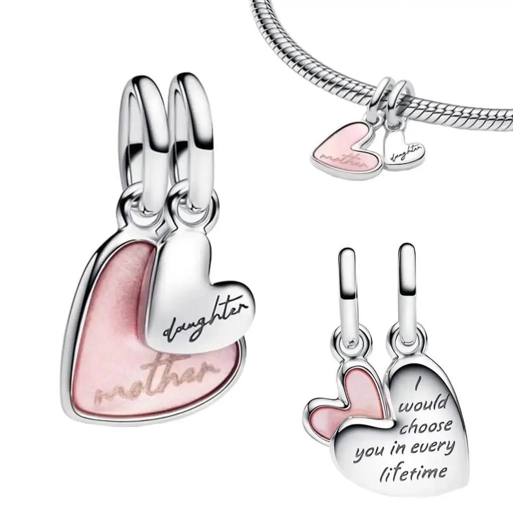 Colorful Full Diamond Charms Metal Love Blooming Rose Round Beads Pendant Fit Original Bracelets Necklace Accessory Elegant Fashion Beautiful Lovely