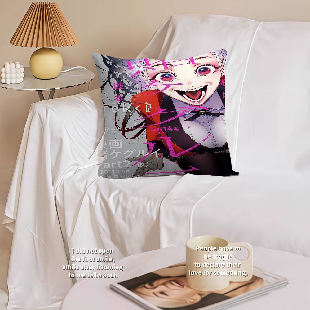 Anime Kakegurui Jabami Yumeko Kissen Anime Kissen Sofa Bett Kopfkissenbezug Kissenbezug Mode