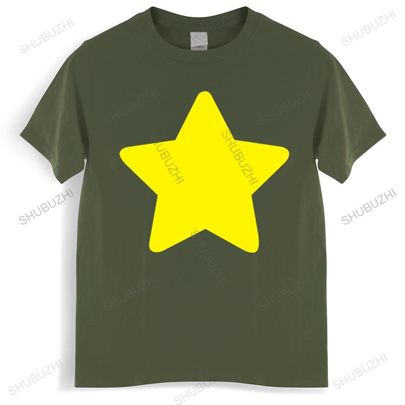 T-shirt men O-neck hot sale Steven Universe Yellow Star T-Shirt Kids Gift Space Gem CookieCat male cotton tee-shirt bigger size