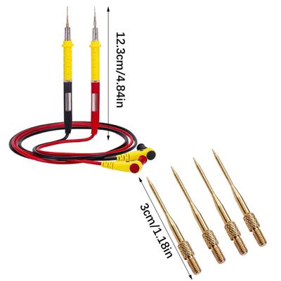Replacement Multimeter Probes Multimeter Leads,Multimeter Test Leads Pen Wire Cable Comfortable Grip