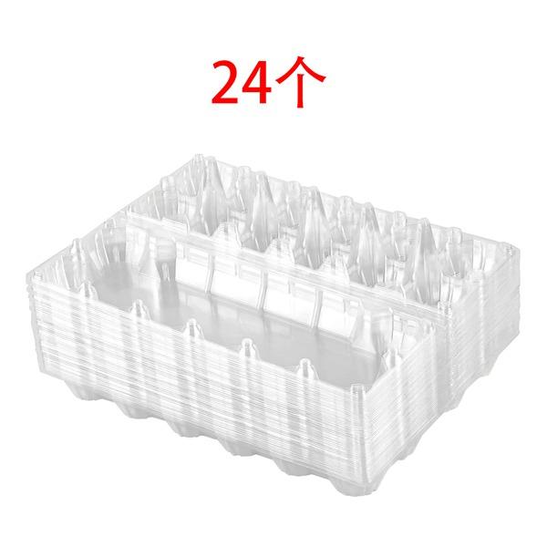 24Pcs Plastic Egg Cartons Bulk Clear Chicken Egg Tray Holder for Family Pasture Chicken Farm Business Market- 12 Grids 5158₽