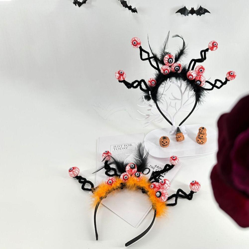 Headdress Halloween Eyeball Headband Party Decor Horror Hair Hoop Funny Spooky Hairband  Unisex