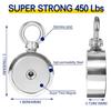 Super Power Salvage Fishing Magnetic 310lb Strong Neodymium Magnet Double Side Search Magnet Hook  M48mm-M60mm Stell Cup Holder