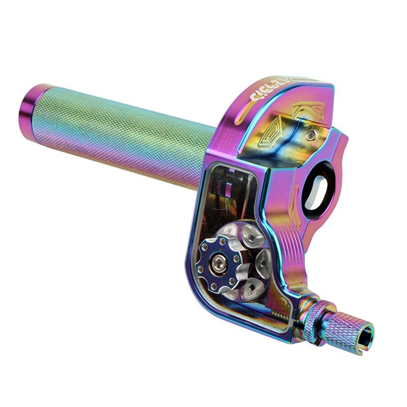22mm CNC Aluminum Handlebars Multicolor Accelerator Throttle Twist Grips