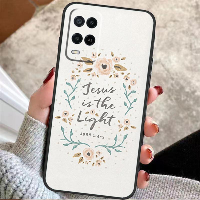 Christian Scripture Case For Oppo A60 A80 A40 A5 Pro A15 A16 A17 A57 A77 A94 A74 A54 A76 A96 A18 A38 A58 A78 A98 OPPO A57s