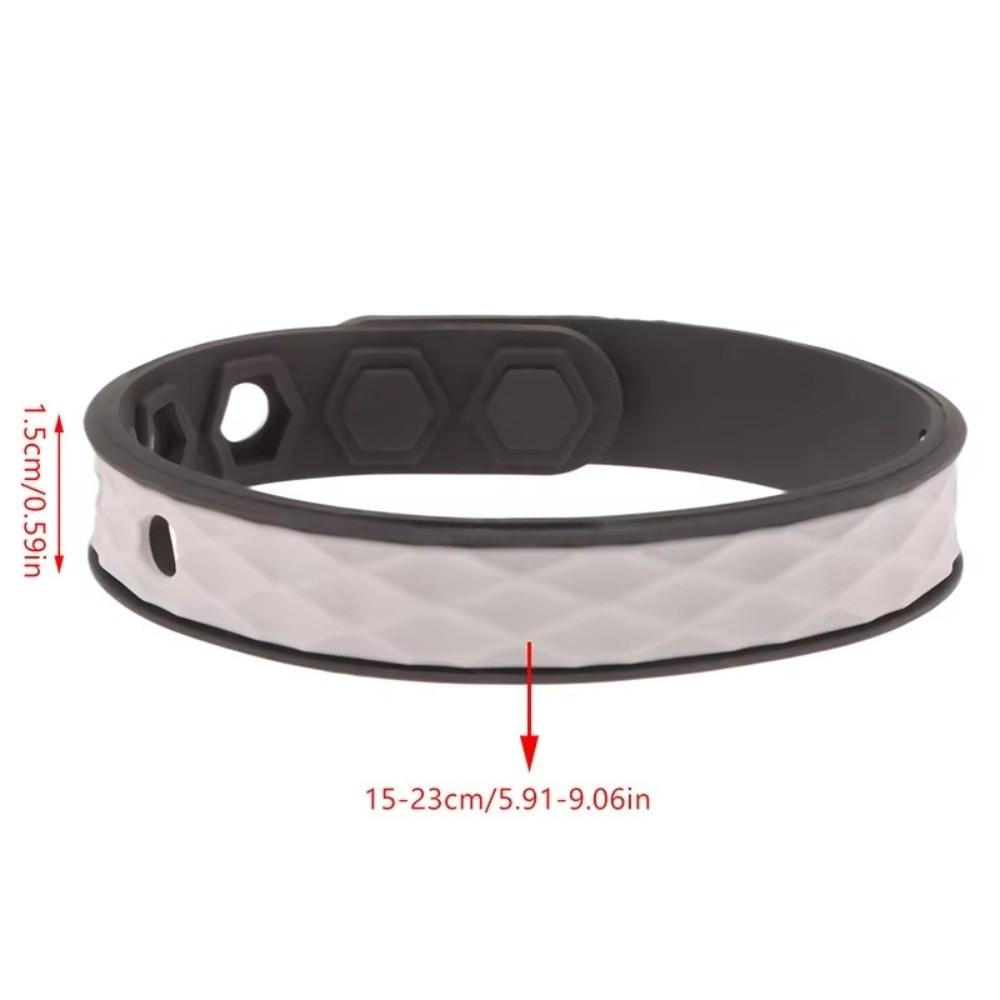 Silicone Negative Ion Wristband Adjustable Static Eliminator Bracelet Anti Static Bracelet Men