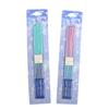 Gradient Glitter Slender Pencil Birthday Candle Creative Dreamy Pink and Blue Color Party Decoration Baking Supplies
