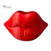 Creative Gift for Beauty Lovers Lip Shaped Storage Box, Decorative 3D Printed PLA Sculpture, Modern Home Office Ornaments Art Ornament Makeup Brushes