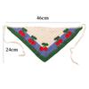 Elegant Knitted Triangle Scarf Headband For Women  Cherry Pattern Hair Band Headscarf Hair Accessories Skirt Butt Curtain