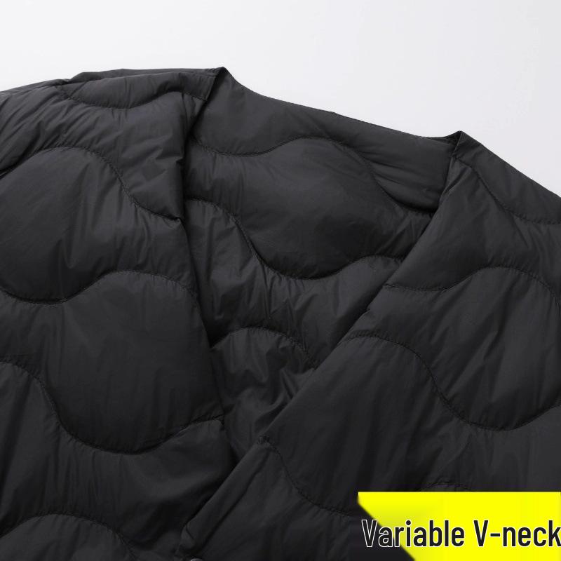 Men's Plus Size Ultra-Thin Lightweight 2025 Collarless Down Jacket