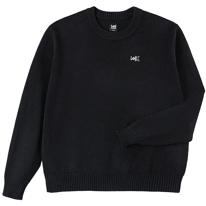 

Lee Unisex Embroidered Logo Round Neck Sweater L