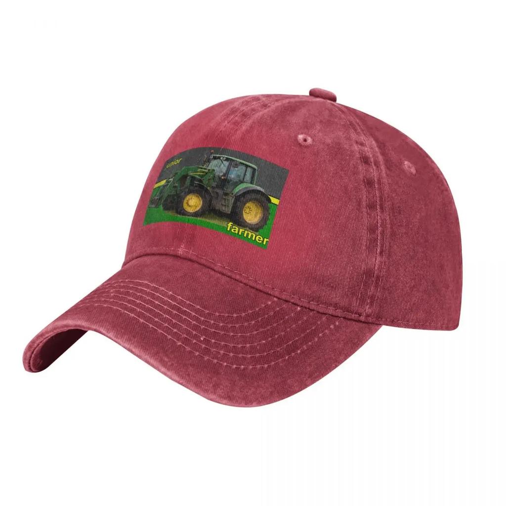 Junior Farmer Green Tractor Baseball Cap Cute Vintage Hat Baseball Cap Sun Cap Womens Beach Visor Unisexs