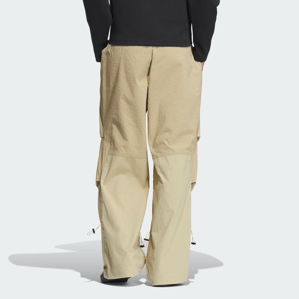 Adidas Fustl Kalhoty 3 Jednobarevné Volné Ležérní Stahovací šňůrka Pletené Sportovní kalhoty Pánské kalhoty Světle khaki IY8016