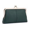 Premium Leather Long Clutch Wallet with Clasp - Large Capacity, Minimalist Design