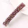Light luxury crystal hairpin, high-end headgear, flash diamond edge clip, handmade jewelry, hair accessories.