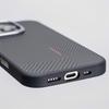 Luxury Carbon Fiber Texture Phone Case for IPhone 17 16 15 14 Pro Max Magnetic Wireless Charge Alloy Camera Lens Protect Cover