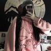 Gothic Punk Hoodies Women Y2K Pullover Sweatshirts Oversized Streetwear Hip Hop Harajuku Hooded Tops White Pink Graffiti Loose Casual Hoodies