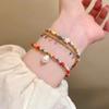 Alloy Elegant Geometric Beaded Bracelets For Women Summer 2024 Fashion Highend
