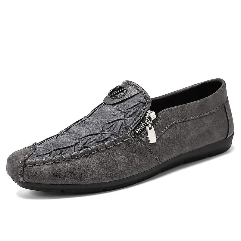 Fashion Loafers Men Mocassin Homme Shoes Men Leather Pu Soft Comfortable Men Casual Shoes Zapatos De Hombre Flats Sneakers