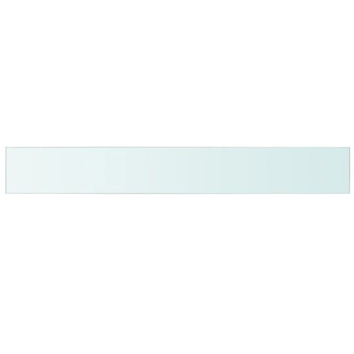 VidaXL Panneaux d'étagère 2 pcs Verre Transparent 110 x 15 cm