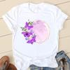 Clothes T Women Short Sleeve Casual Fashion Tshirt Summer Butterfly Flower Spring Top Female Tee Shirt Lady Graphic T-shirts