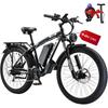 Electric Bicycle KETELES 26" 1000Wx2 Motor All Terrain Ebike 48V 23AH 21 Speed Load 150Kg Top Speed 50Km/h K800