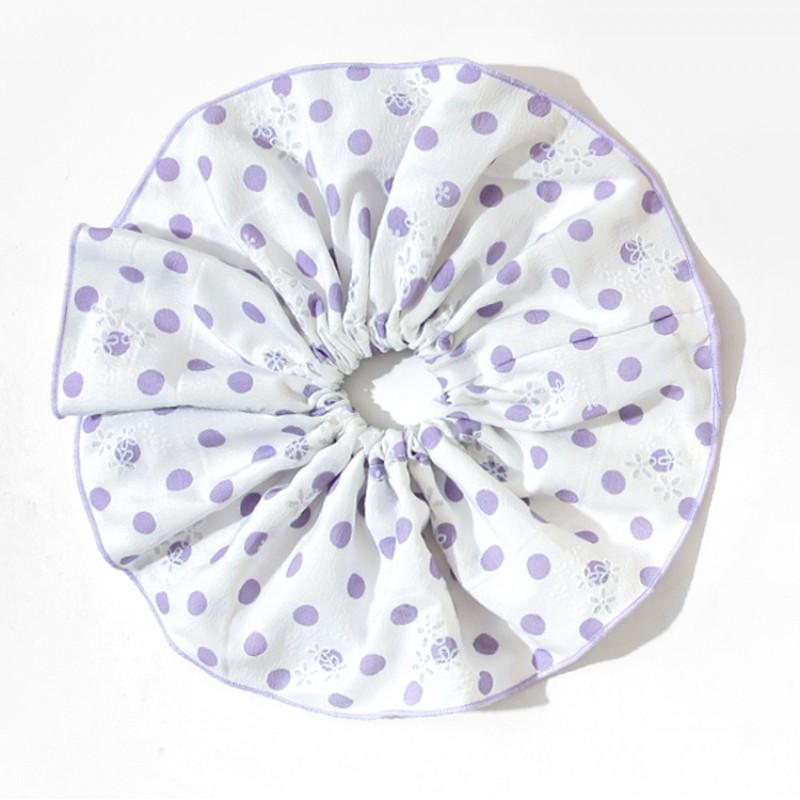 25cm Oversized Polka Dot Hair Tie Women Korean Style Mesh Scrunchie Bow Headband Accessory Ponytail Sweet Minimalist