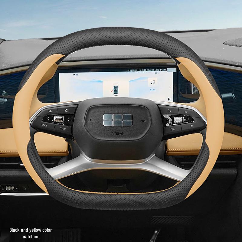 Galaxy L7/L6 Suede Steering Wheel Cover: Ultra-Thin, No-Sew, Winter-Ready.