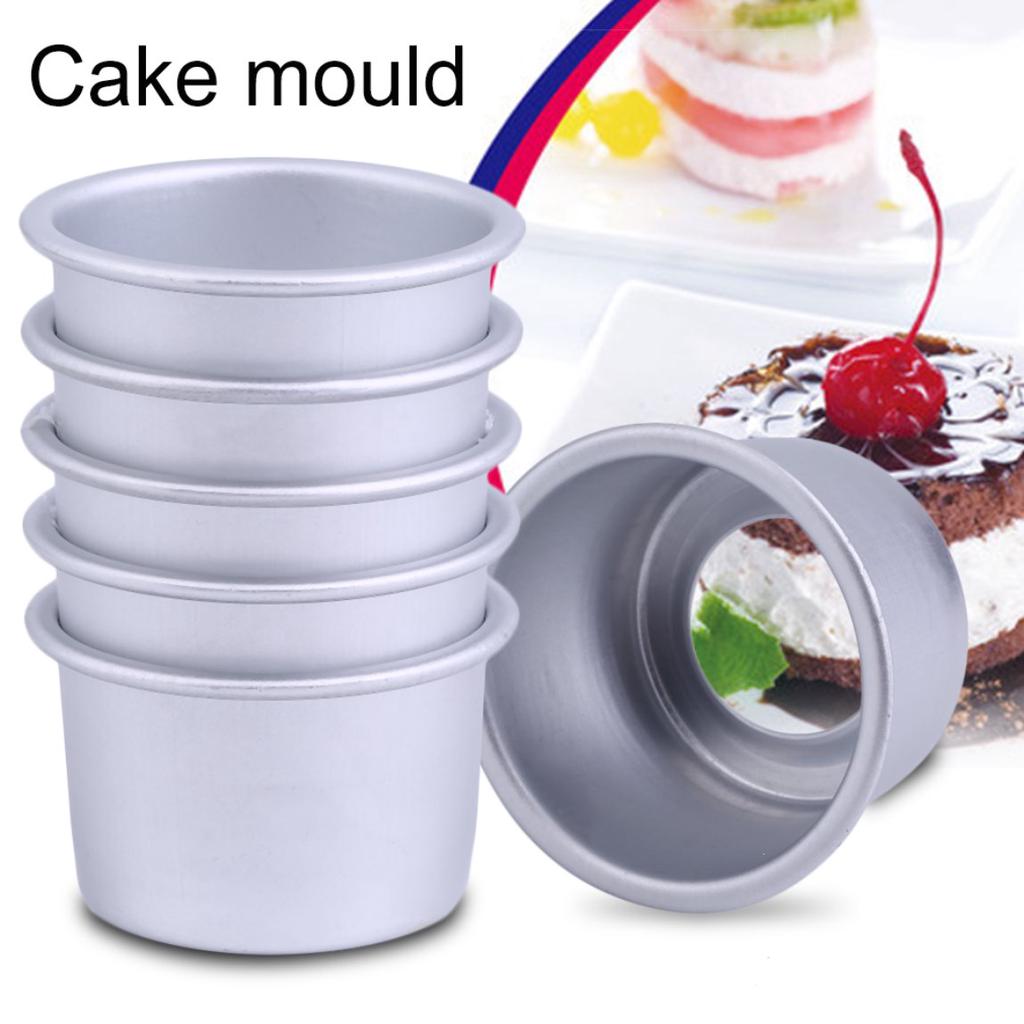 Buy 2inch Round Mini Cake Pan Removable Bottom Pudding Mold DIY Baking