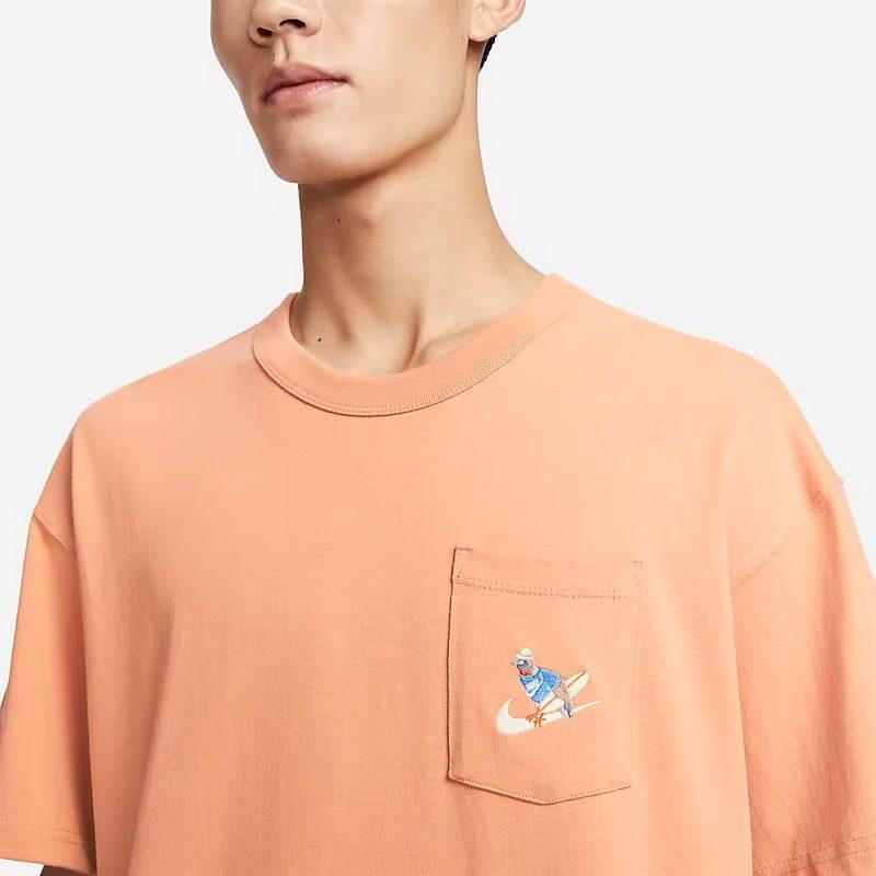 Nike Drop Shoulder Sleeve T-Shirt Men's Orange FQ0351-225