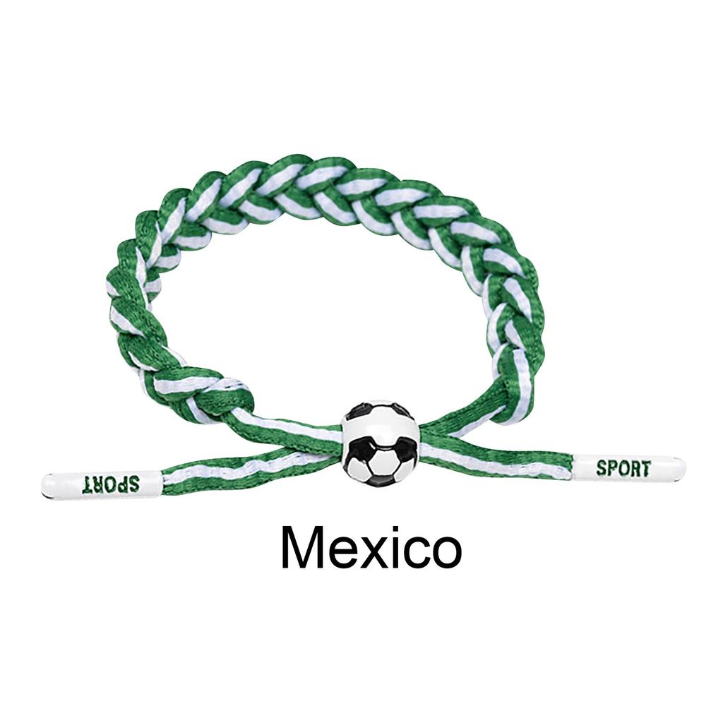 Football Team Fan Support Identification Woven Bracelet