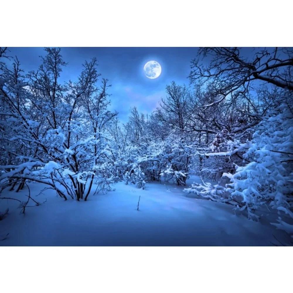 

Зимний Сосновый Лес Гора Снег Небо Холст Картина Натуральный Живописный Фото Фон Принт Постеры Фотостудия Дом Комната Декор 8X12inch 20x30cm