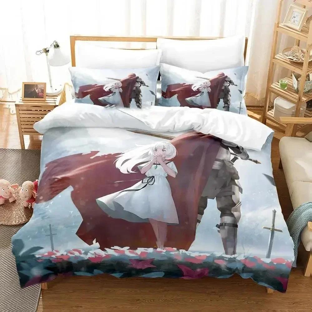Ender Lilies Quietus of the Knights Bedding Set Boys Girls Twin Queen Size Duvet Cover Pillowcase Bed Kids Adult Home Textile