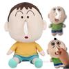 New Hot Sale Cute Crayon Boy Dumb Pumping Paper Box Plush Toy Doll Animals Monkey Frog Cat Cartoon Snot Tissue Car Home Decor