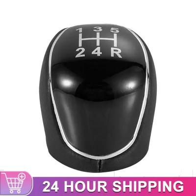 5/6 Speed Gear Shift Knob for FORD Mondeo Mk4 S-Max C-Max Focus Mk2 Kuga Leather Shifter Lever Arm Headball Car Accessories