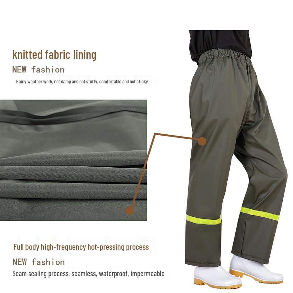 Stormproof Waterproof Rain Pants for Hiking, Cycling, or Fishing - Durable, Thick, Breathable, and Wear-Resistant.
