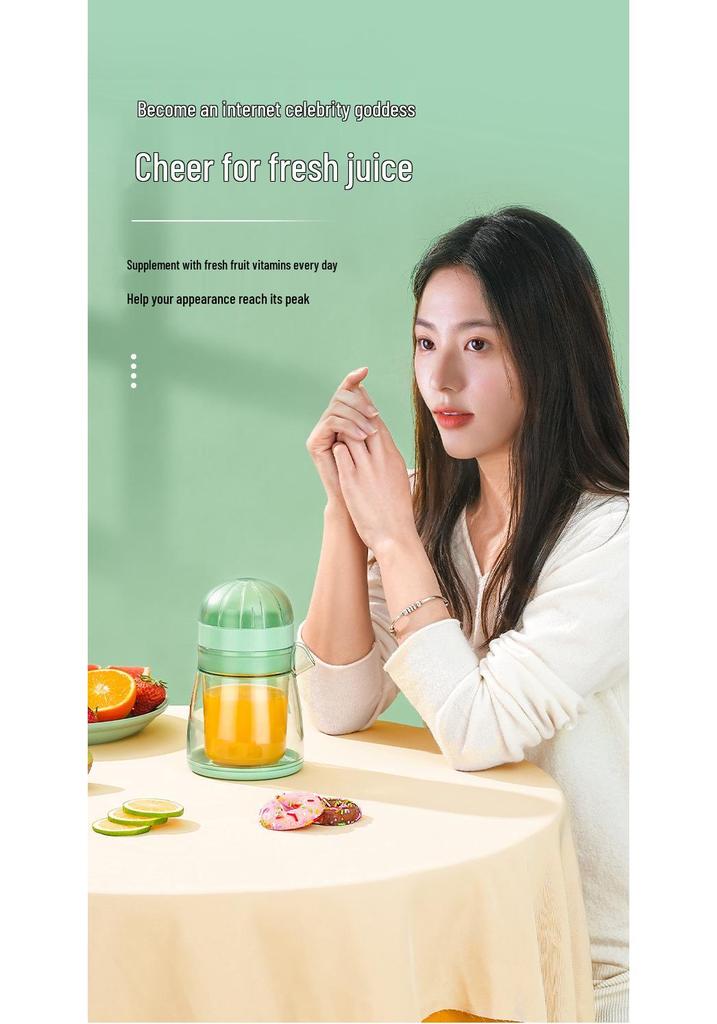 Portable Multifunction Manual Juicer Cup: Dual-Action Fruit & Citrus Squeezer for Home Use