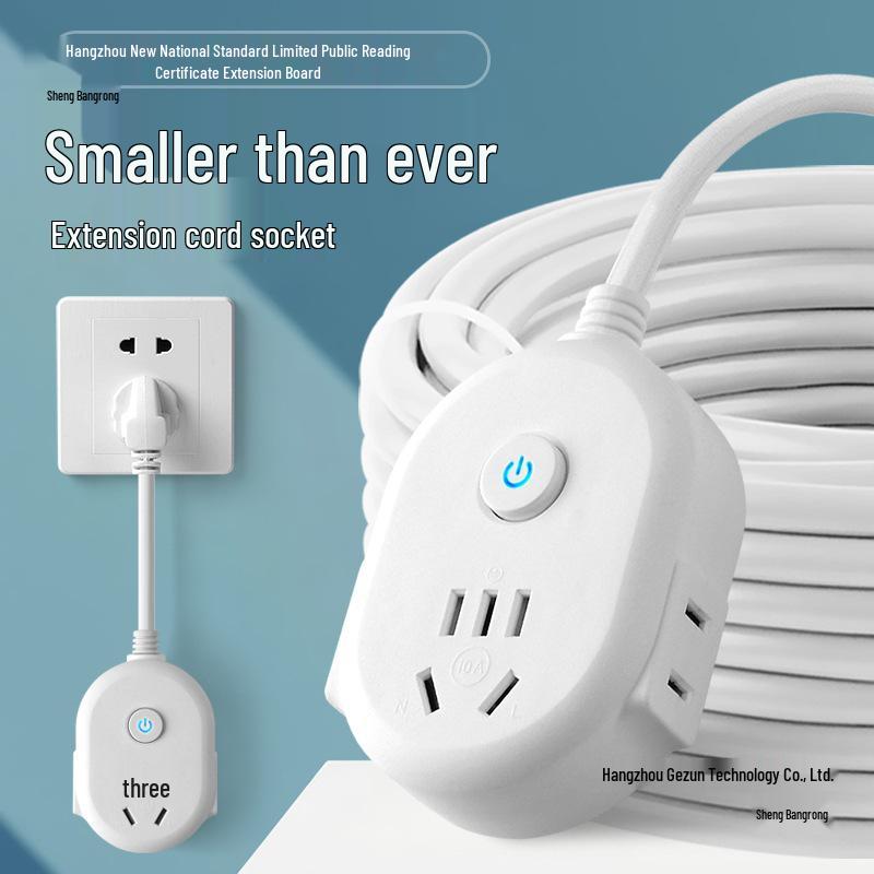 Multi-Socket Power Strip Extension Cord with Switch