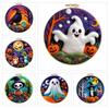 CHENISTORY Ghost Halloween Wool Needles Felting Kit Diy Creative Making Wool Felt Embroidery Kit Sewing Craft Home Decoration