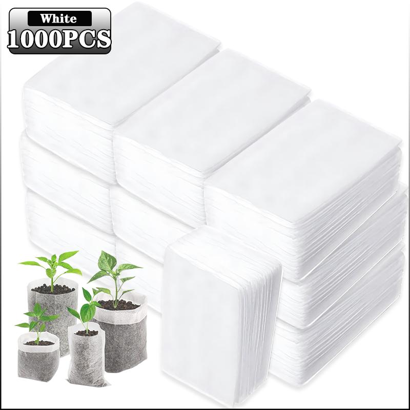 100-1000PCS Fabric Plant Seedling Bags for Vegetables Flowers Herbs and Plant Growth Eco Friendly Nursery Pots Gardening Bags